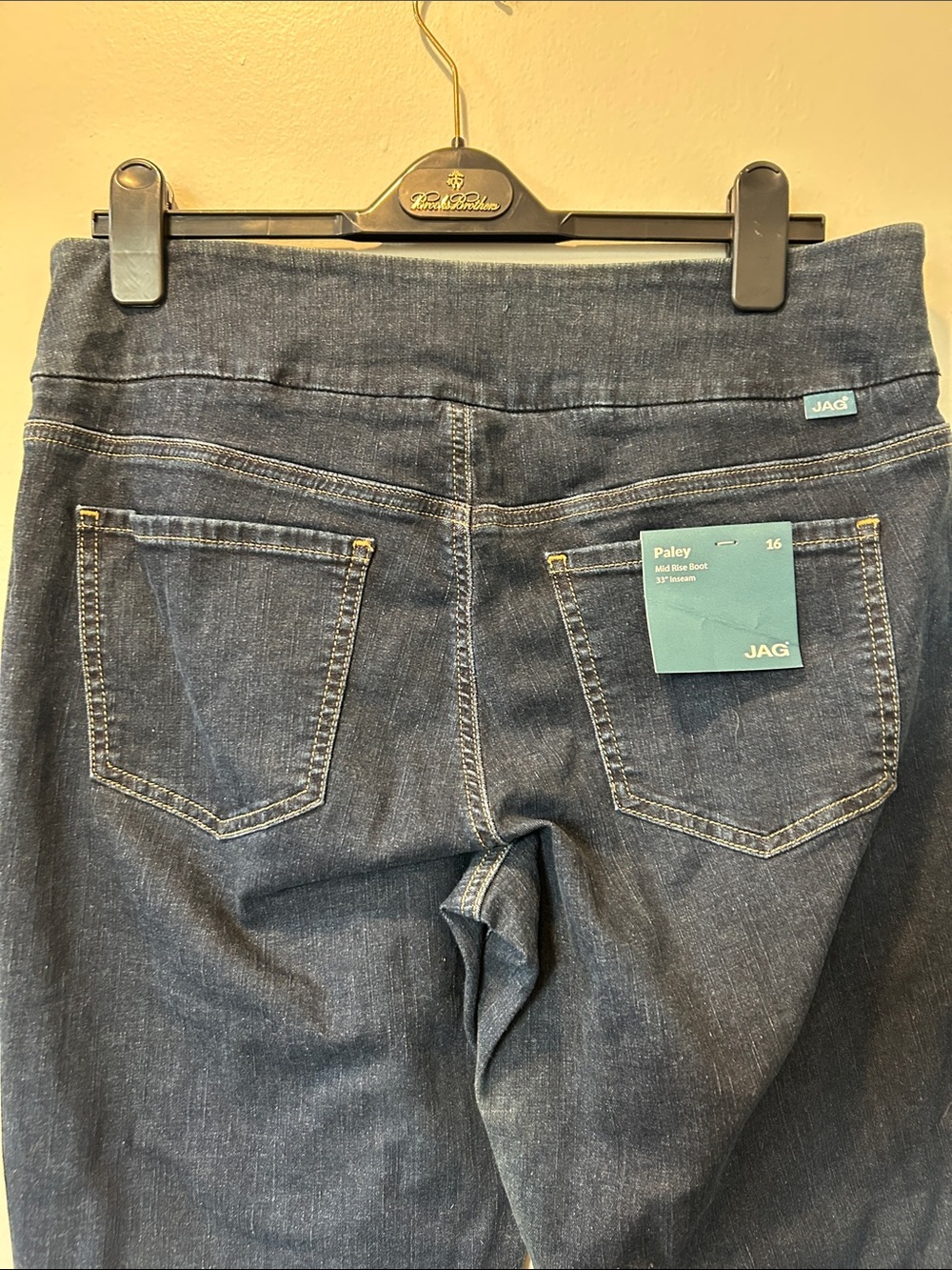 Jag Jeans Dark Blue Flare Pull-On Wide Leg - Picture 7 of 8